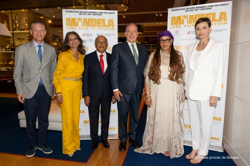 Charlene de Monaco, la dineul organizat în memoria lui Mandela