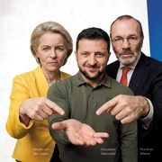 zelenski von der leyen weber, campanie anti ue in ungaria foto kormany hu jpeg