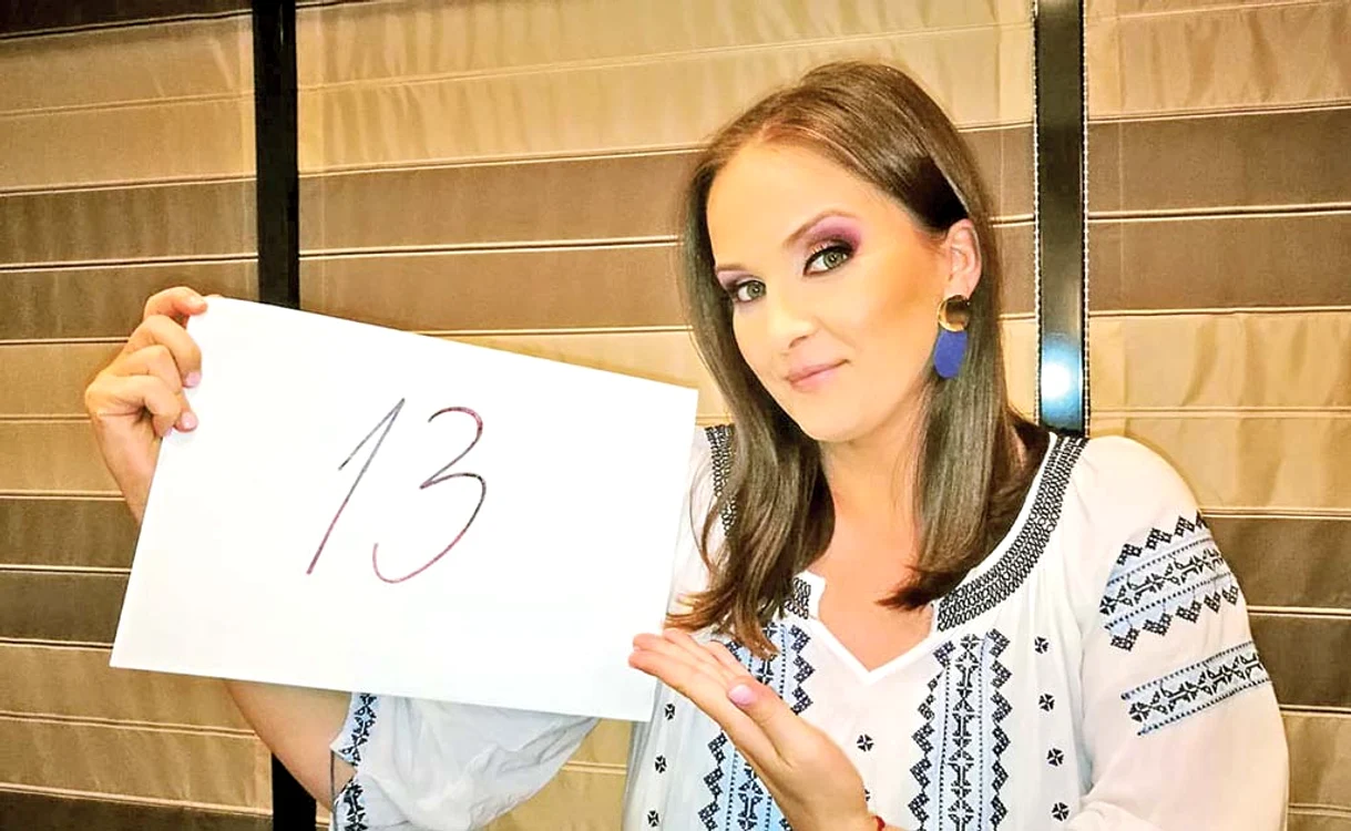 Numărul 13 îi poartă noroc și prezentatoarei tv Ioana Maria Moldovan