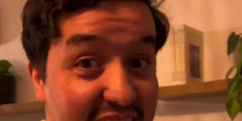 Turistul american care s-a cazat într-un apartament din Brașov. Foto Captură video TikTok/ oopsimovedagain jpg