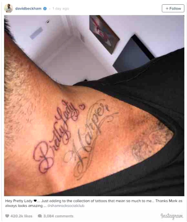 Fostul fotbalist și-a făcut un tatuaj din dragoste pentru fetița lui cea mică