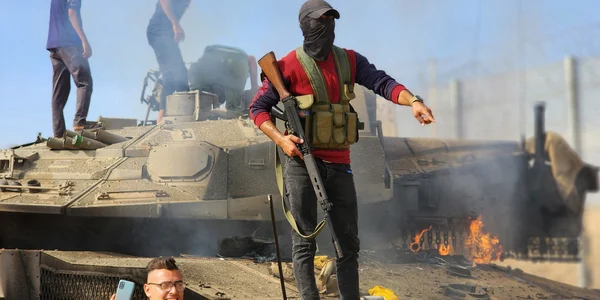 Militanti Hamas iau parte la asaltul din Israel FOTO Profimedia jpg