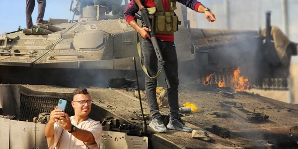 Militanti Hamas iau parte la asaltul din Israel FOTO Profimedia jpg