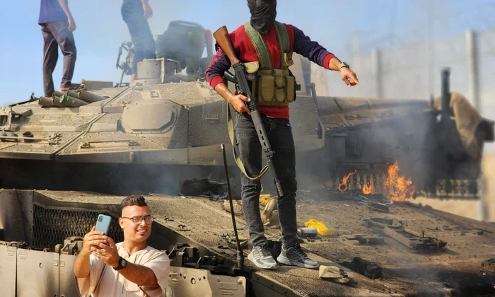 Militanti Hamas iau parte la asaltul din Israel FOTO Profimedia jpg