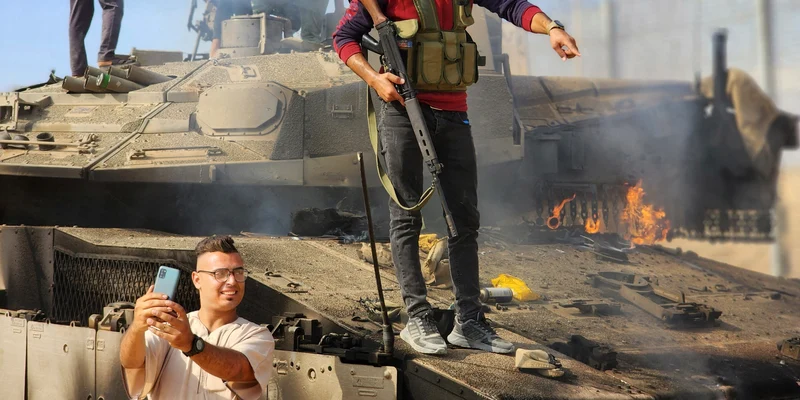 Militanti Hamas iau parte la asaltul din Israel FOTO Profimedia jpg