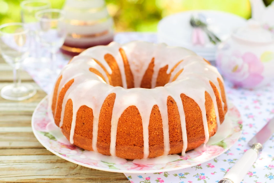 Bundt Cake Topped with Sugar Glaze jpeg