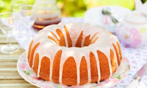 Bundt Cake Topped with Sugar Glaze jpeg