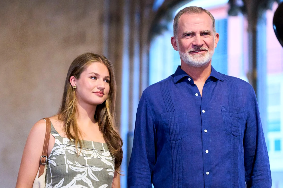 Prințesa Leonor cu Regele Felipe al Spaniei   profimedia 1027876969 jpg