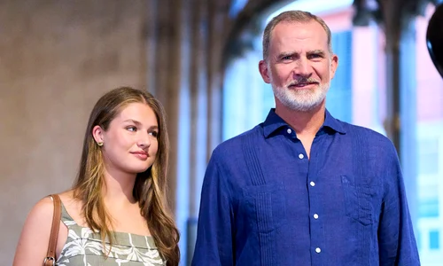 Prințesa Leonor cu Regele Felipe al Spaniei   profimedia 1027876969 jpg