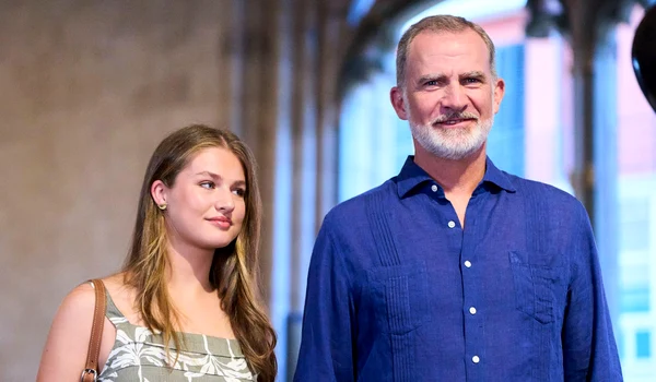 Prințesa Leonor cu Regele Felipe al Spaniei   profimedia 1027876969 jpg