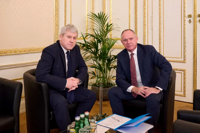 Cătălin Predoiu și Gerhard Karner FOTO: MAI