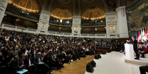 Emmanuel Macron vorbeste la Sorbona despre reformarea UE FOTO AFP/ Getty Images