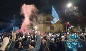 proteste serbia FOTO @SimeunovicBajic / X