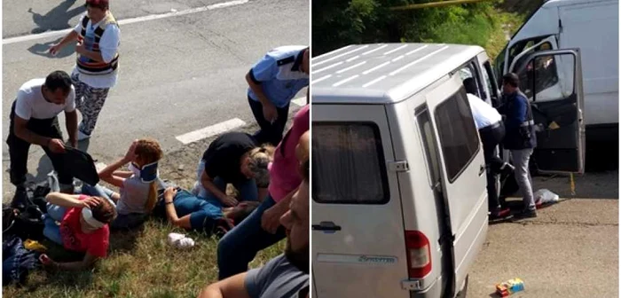 Accidentul a avut loc în judeţul Iaşi FOTO Bit TV