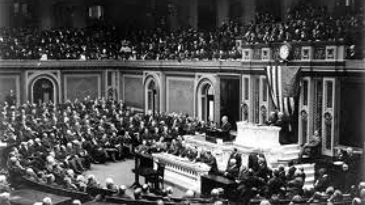 America joins the war: Wilson's speech to Congress and the Zimmermann telegram jpeg