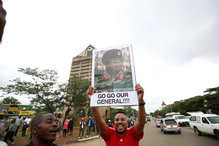 Mars impotriva lui Robert Mugabe la Harare FOTO EPA/ EFE