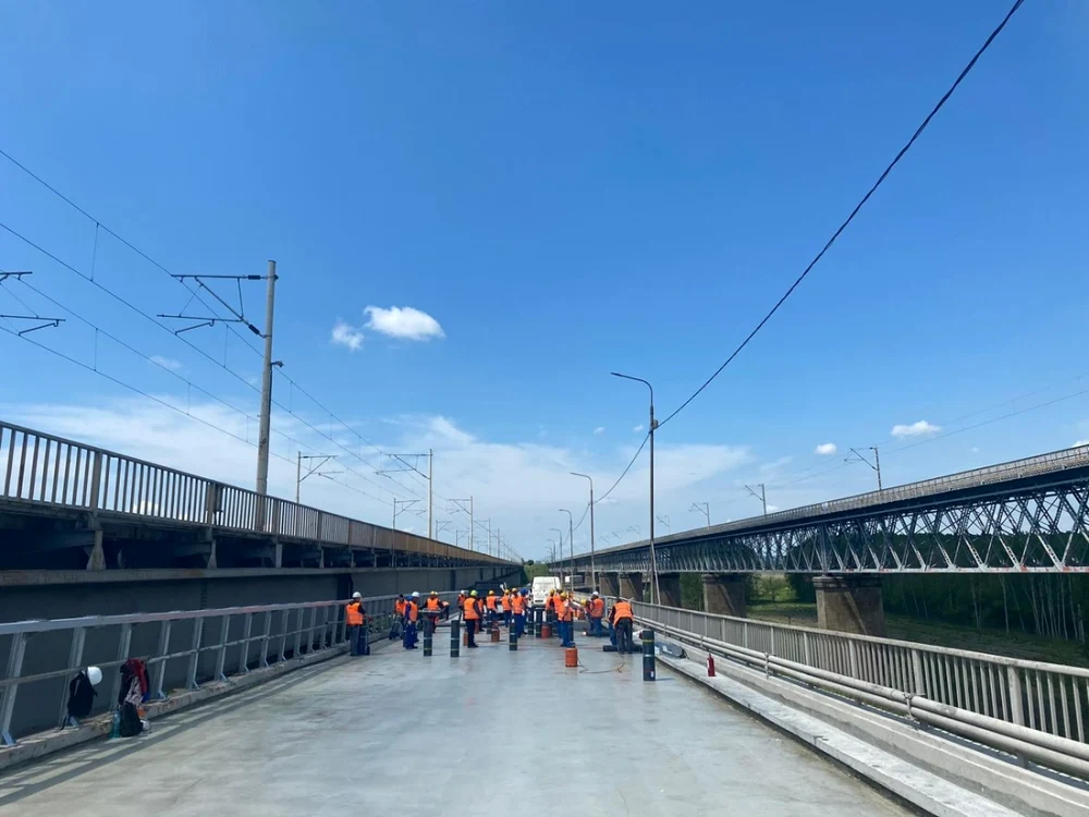 Lucrările la Podul Cernavodă continuă FOTO Facebook/DRDP Constanţa