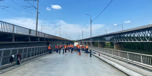 slobozia continua reabilitarea podului de la cernavoda foto Faceb/drdp constanta