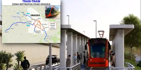 Prima rețea de tram-tren din România va fi realizată la Oradea.
