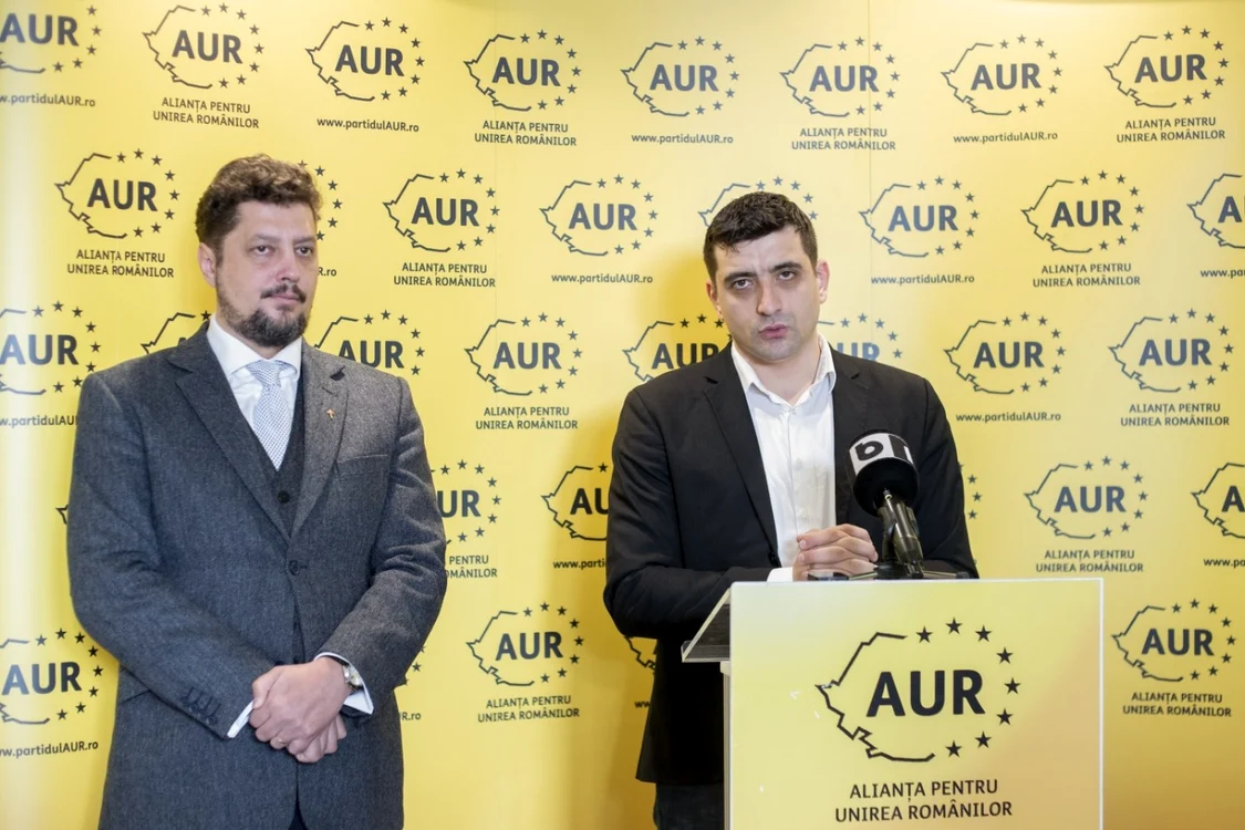 Claudiu Târziu a condus partidul alături de George Simion FOTO Inquam Photos / Ilona Andrei