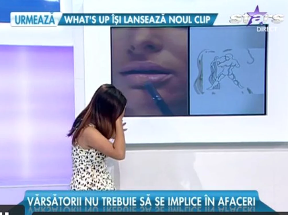 În ajutorul prezentatoarei au sărit imediat colegii din studio