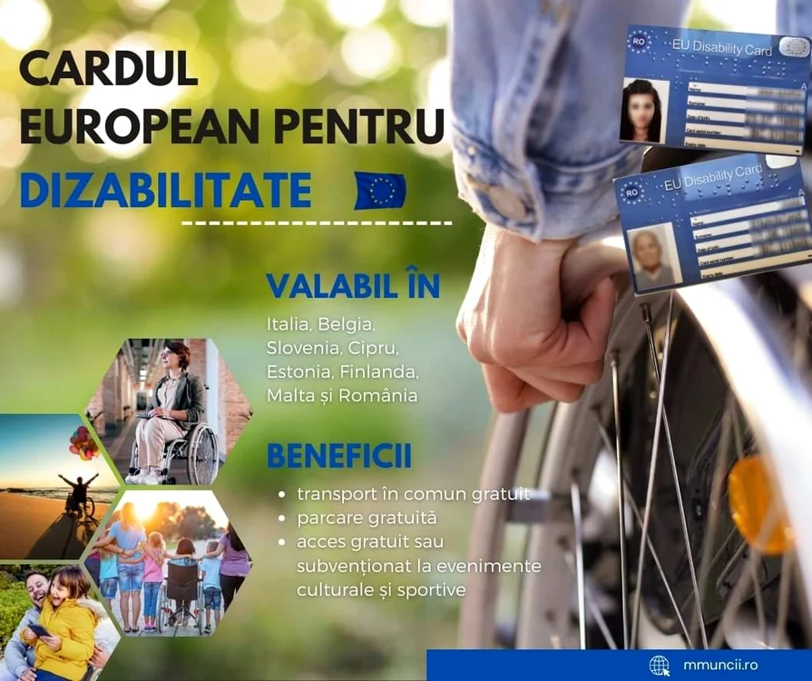 Cardul european pentru dizabilitate - Foto Facebook Ministerul Muncii 