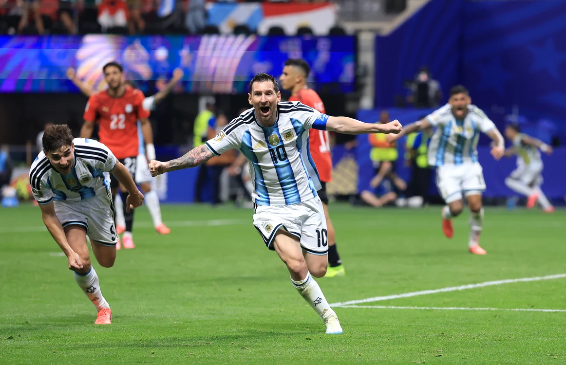 Leo Messi a marcat din nou pentru Argentina, după ce a ratat întâi un penalty (Gettyimages)
