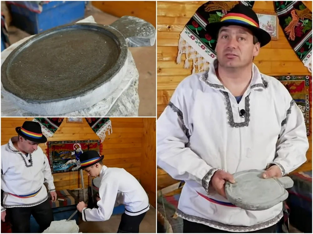 Meşterul Petru Popa este printre ultimii lespedari din Apuseni. Foto: captură video Youtube