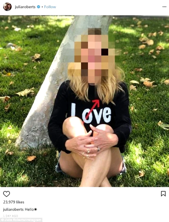 Julia Roberts Instagram Pixelata jpeg