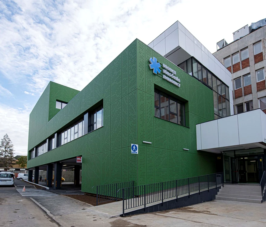 Clădirea nouă a UPU Oradea a fost construită în fața spitalului județean 