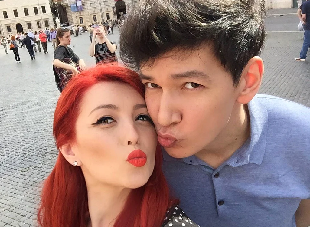 Elena Gheorghe şi soţul ei au dat o fugă până la Romafoto: arhiva personală