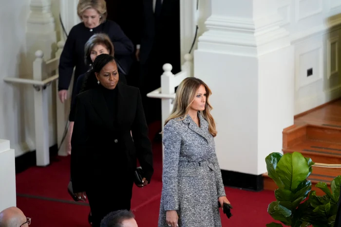 Melania Trump, Michelle Obama, Laura Bush și Hillary Clinton prezente la priveghiul lui Rosalynn Carter, Profimedia (1) jpg
