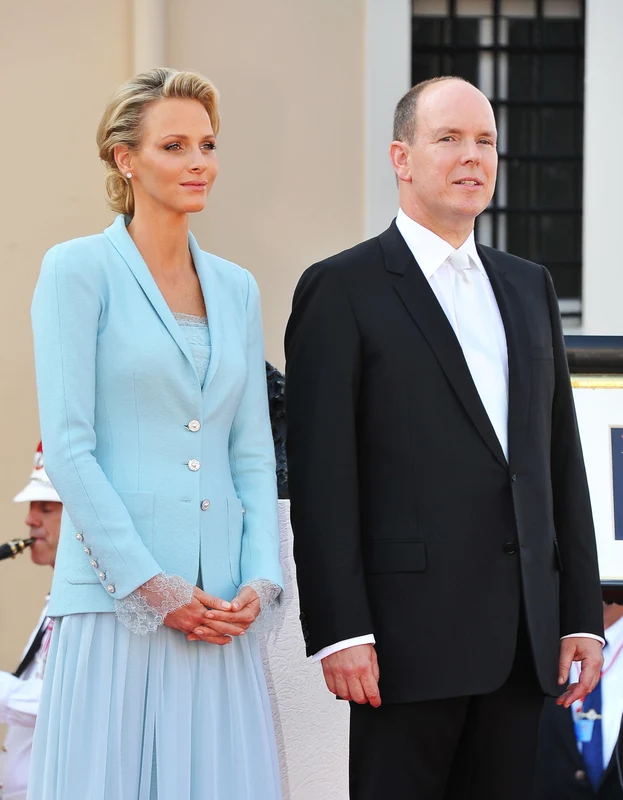 Charlene și Albert la cununia civilă de pe 1 iulie 2011