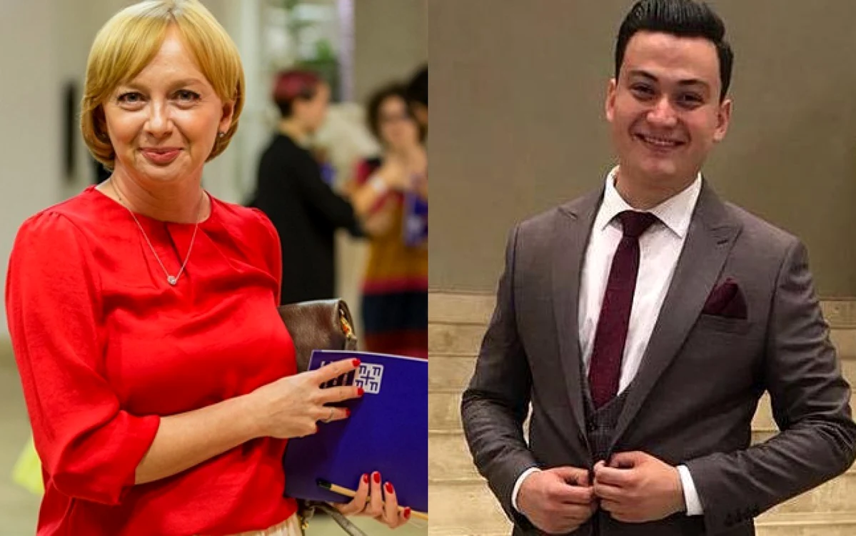 Emilia Şercan si politistul Adrian George Bărbulescu