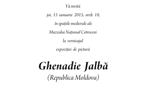 Ziua Culturii Naţionale la Muzeul Naţional Cotroceni  Expoziţie de pictură semantă Ghenadie Jalbă (Republica Moldova) jpeg