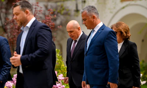 Ciprian Ciucu și Adrian Veștea au făcut parte din delegația PNL care a mers la concultări la Cotroceni FOTO Mediafax