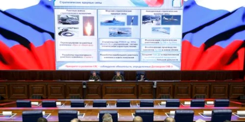 Sfeul Statului Major al Armatei Ruse sustinand o interventie in fata atasatilor militari aflati in misiune la Moscova FOTO mil.ru