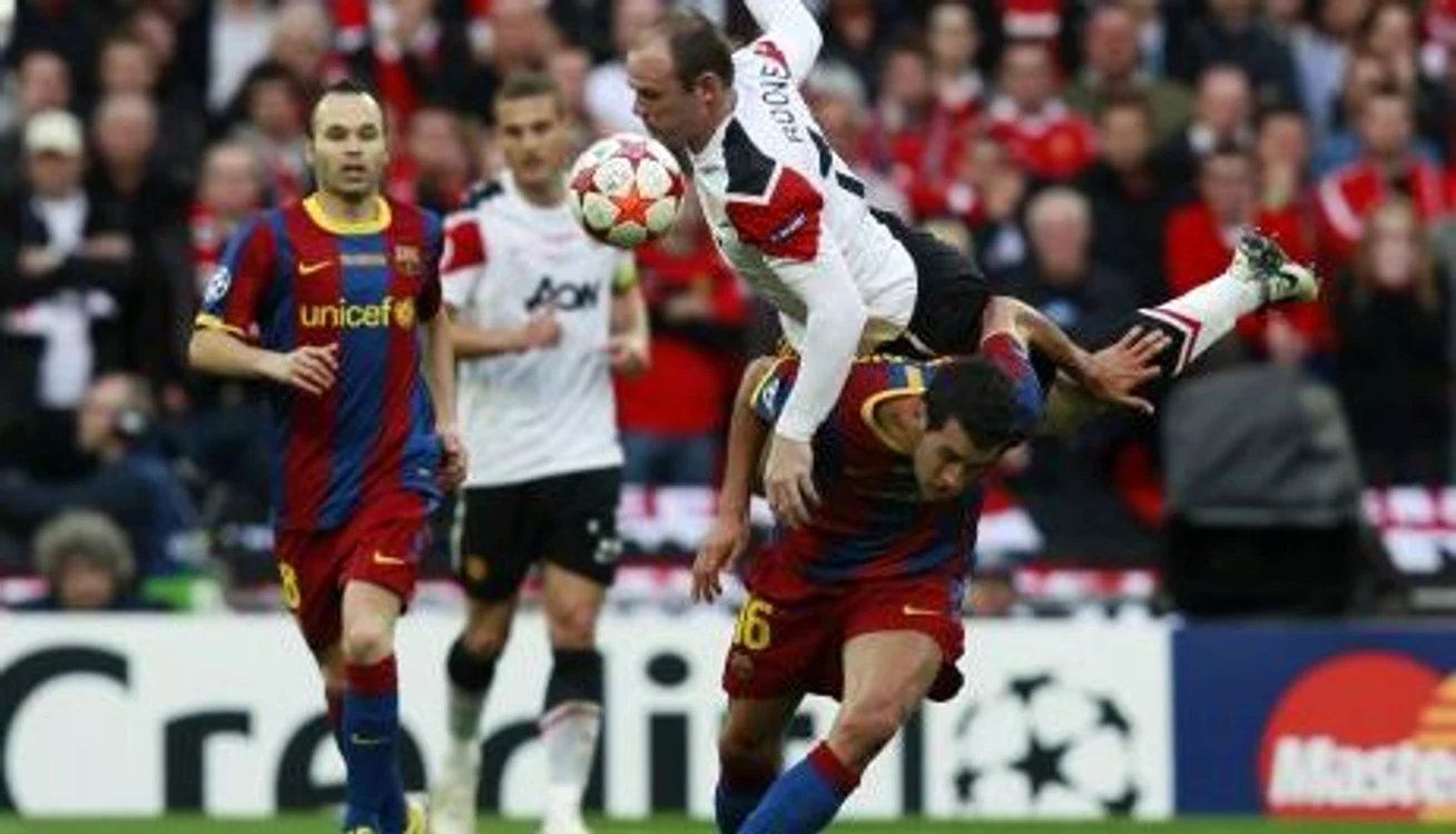 Imagini de la meciul Barcelona - Manchester United