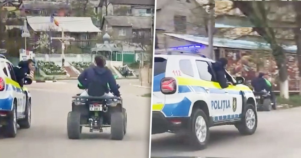 Reacții după clipul viral cu accidentul ATV-ului urmărit de Poliție: „S-a ales varianta Hollywood de Moldova”