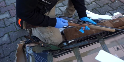 Arme trimise prin colet foto: Politia Română