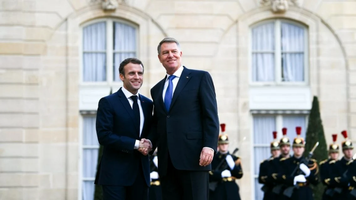 Klaus Iohannis si Emmanuel Macron FOTO Presidency