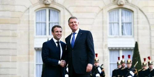 Klaus Iohannis si Emmanuel Macron FOTO Presidency