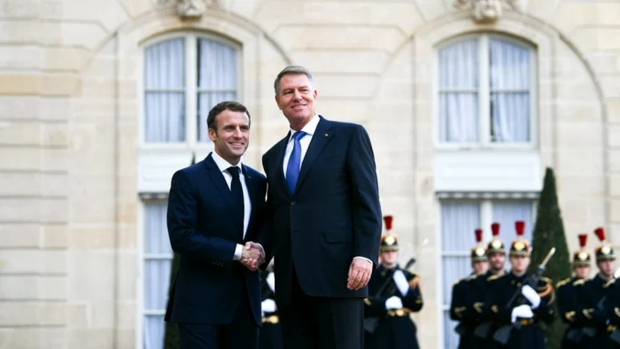 Emmanuel Macron şi Klaus Iohannis FOTO Presidency