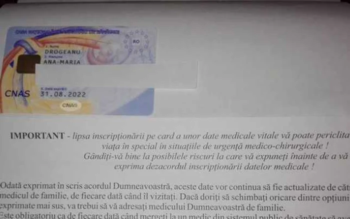 card sanatate emis la patru ani de la deces