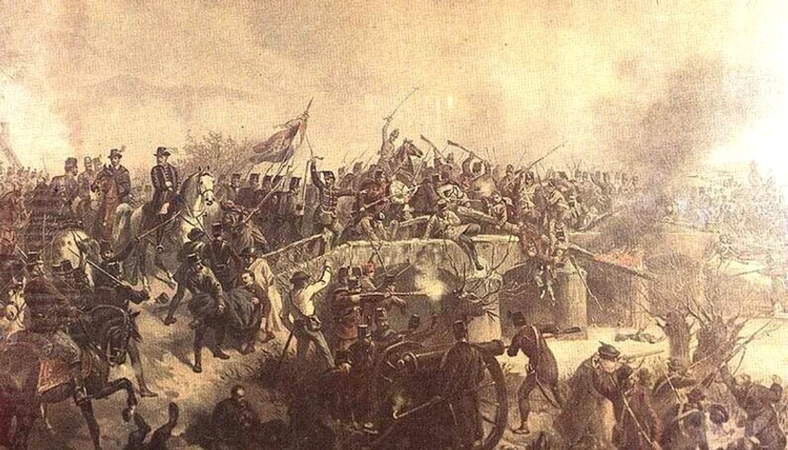 Bătălia de la Simeria veche. 1949. Ilustrată de epocă