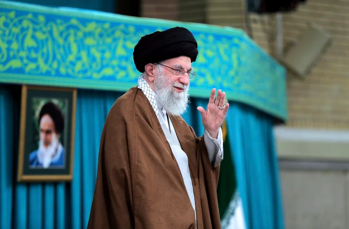 Liderul suprem, ayatollahul Ali Khamenei, a comentat duminică atacul Israelului FOTO PROFIMEDIA