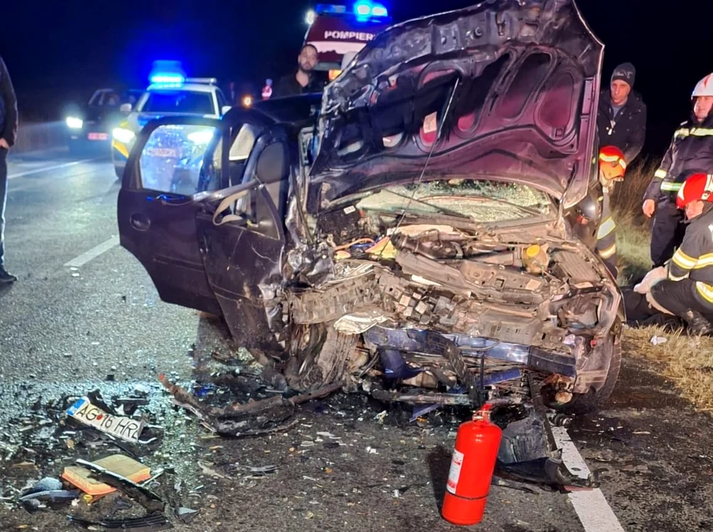 Un accident grav s-a produs pe E 574, în județul Olt - FOTO: martor