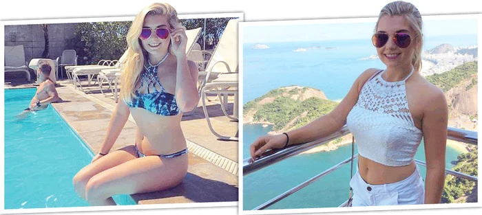 Amber nu se sfieşte să pozeze sexy