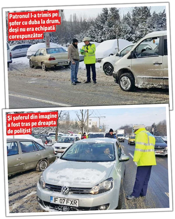 
    Tir-ul a blocat  prima bandă de  circulație, timp  de trei ore  