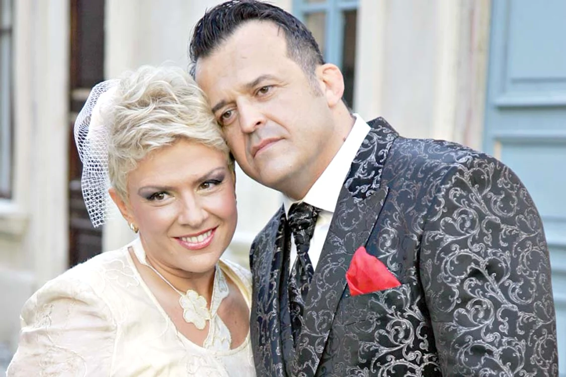 Teo Trandafir şi soţul ei ( Foto: Protv)